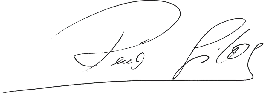 Unterschrift von René Giloy